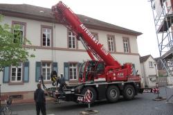 Kranwagen am 26. Mai