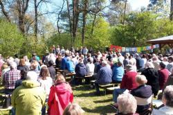 Himmelfahrtsgottesdienst an der Papiermühle am 5. Mai