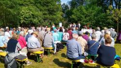 Himmelfahrtsgottesdienst an der Papiermühle in Harreshausen am 30. Mai