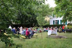 Gartengottesdienst in der Fahrstaße am 14. Juli