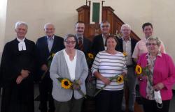 Verabschiedung des bisherigen und Einführung des neuen Kirchenvorstands am 12. September in Harreshausen